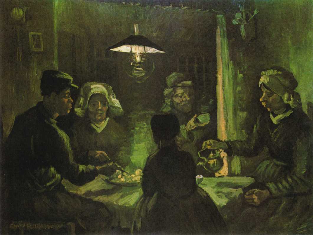 Obraz van Gogha - Jedzący kartofle -The Potato Eaters