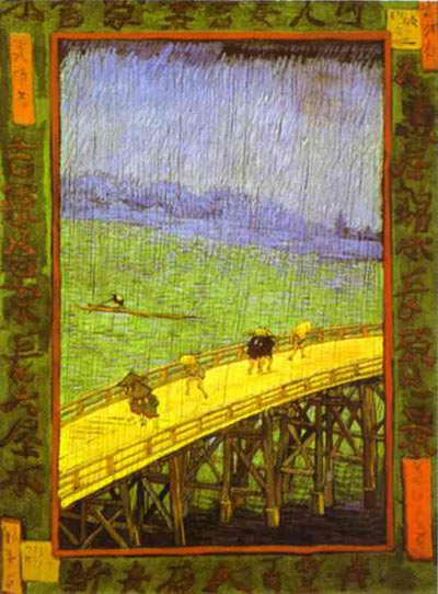 Obraz van Gogha - Most w deszczu