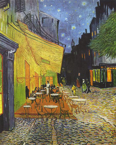 Obraz van Gogha - Arles w nocy