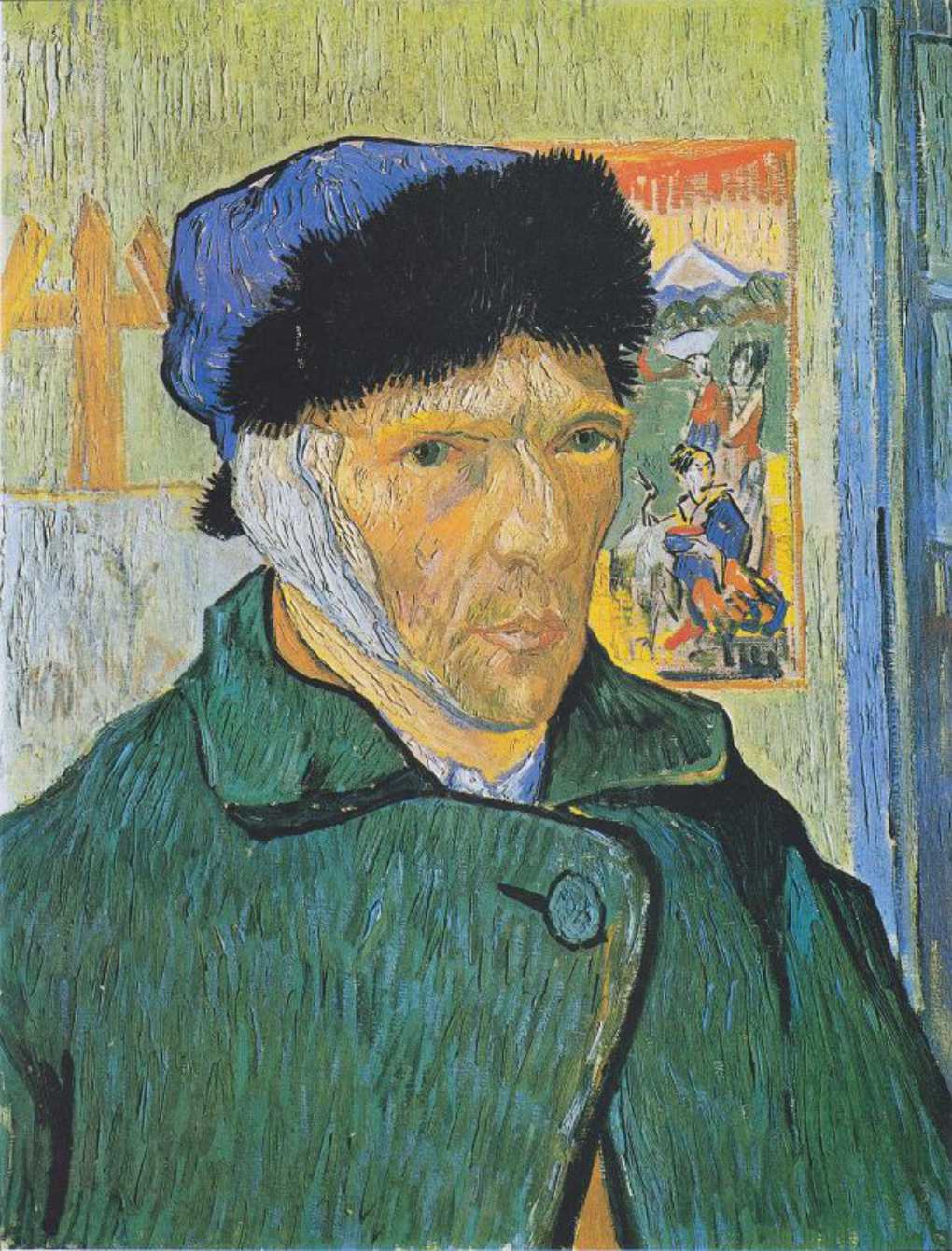 Autoportret z zabandazowanym uchem - obraz van Gogha.