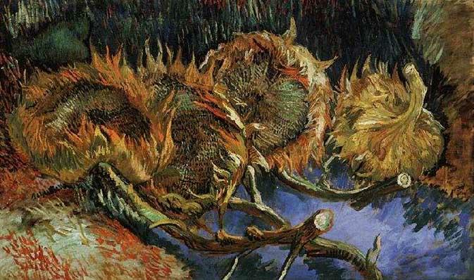 Obraz 'Słoneczniki' van Gogha.
