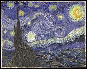 Obraz van Gogha - Gwiaździsta noc