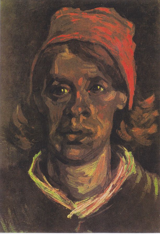 Obraz van Gogha - Głowa wieśniaczki w czerwonym czepcu